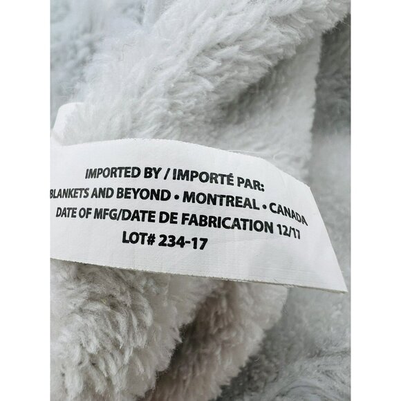 Blankets and Beyond Gray Rosette Puppy Dog Plush Lovey Baby Security Blanket - Picture 7 of 8